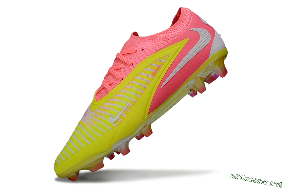 Unisex Nike Phantom 6 Low Elite FG Football Boots - Pink/Highlighter Yellow/Fluorescent Pink 5
