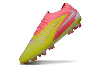 Unisex Nike Phantom 6 Low Elite FG Football Boots - Pink/Highlighter Yellow/Fluorescent Pink