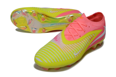 Unisex Nike Phantom 6 Low Elite FG Football Boots - Pink/Highlighter Yellow/Fluorescent Pink