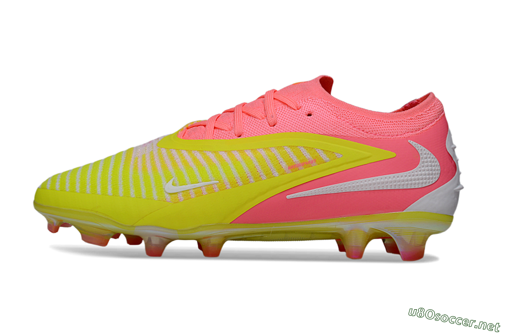 Unisex Nike Phantom 6 Low Elite FG Football Boots - Pink/Highlighter Yellow/Fluorescent Pink 0