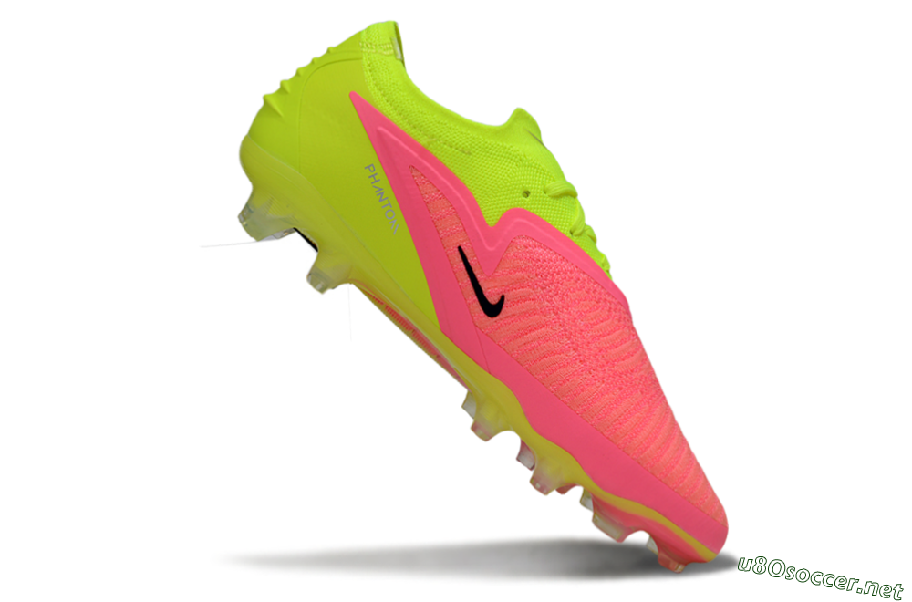 Unisex Nike Phantom 6 Low Elite FG Football Boots - Pink/Lime Green/Hot Pink 4