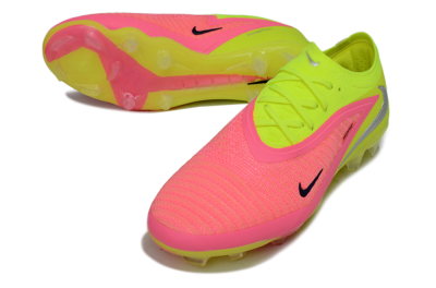 Unisex Nike Phantom 6 Low Elite FG Football Boots - Pink/Lime Green/Hot Pink