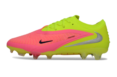 Unisex Nike Phantom 6 Low Elite FG Football Boots - Pink/Lime Green/Hot Pink