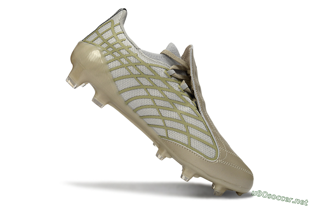 Unisex Adidas F50 Elite FG Football Boots - Beige/Soft Ivory/Faded Gold 4