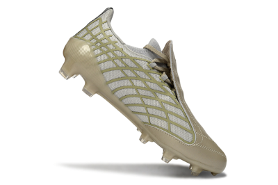 Unisex Adidas F50 Elite FG Football Boots - Beige/Soft Ivory/Faded Gold