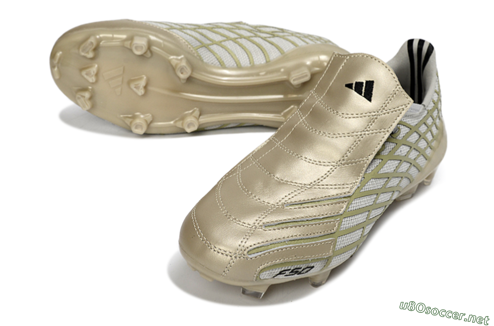Unisex Adidas F50 Elite FG Football Boots - Beige/Soft Ivory/Faded Gold 3