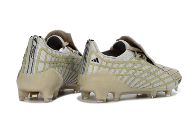 Unisex Adidas F50 Elite FG Football Boots - Beige/Soft Ivory/Faded Gold