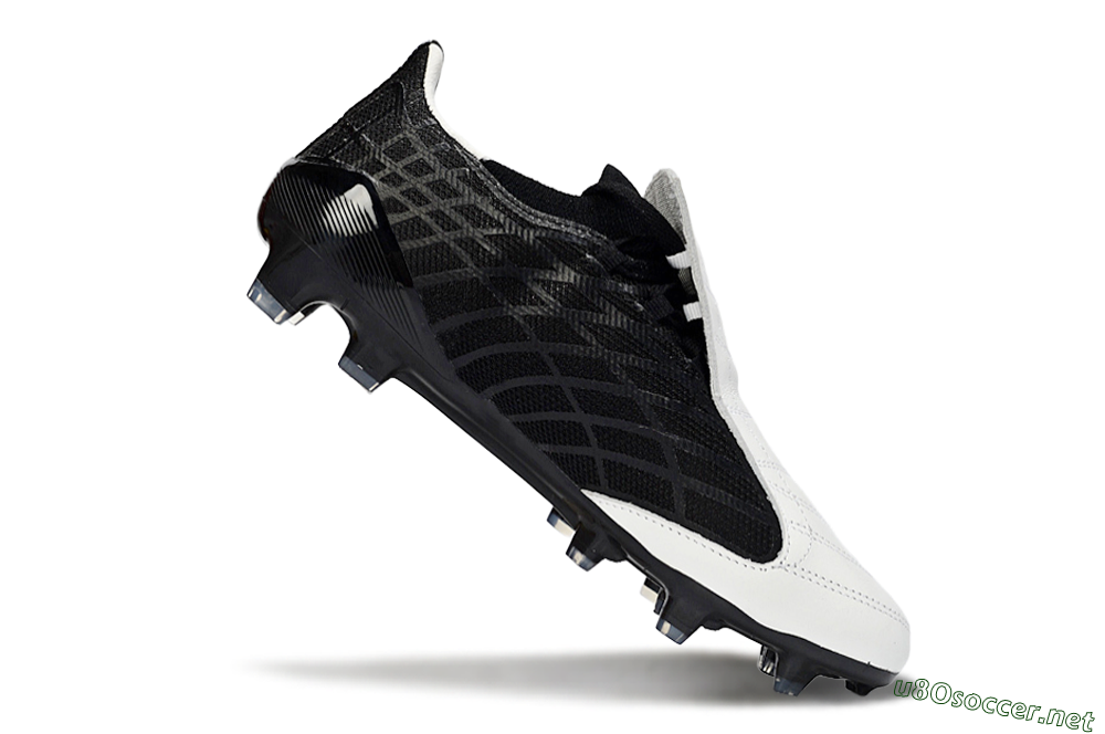 Unisex Adidas F50 Elite FG Football Boots - Black/Classic White/Gold Accent 4