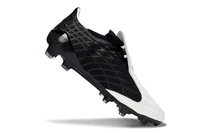 Unisex Adidas F50 Elite FG Football Boots - Black/Classic White/Gold Accent