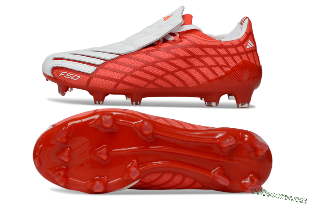 Unisex Adidas F50 Elite FG Football Boots - Red/Fiery Orange/Crimson Red 1