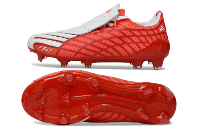 Unisex Adidas F50 Elite FG Football Boots - Red/Fiery Orange/Crimson Red