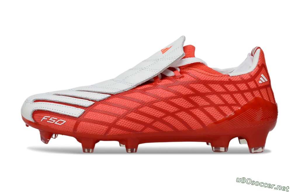 Unisex Adidas F50 Elite FG Football Boots - Red/Fiery Orange/Crimson Red 0