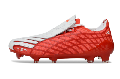 Unisex Adidas F50 Elite FG Football Boots - Red/Fiery Orange/Crimson Red