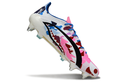 Men's Adidas F50 Elite SG Football Boots - Pink/Camo Blue/Camo Red