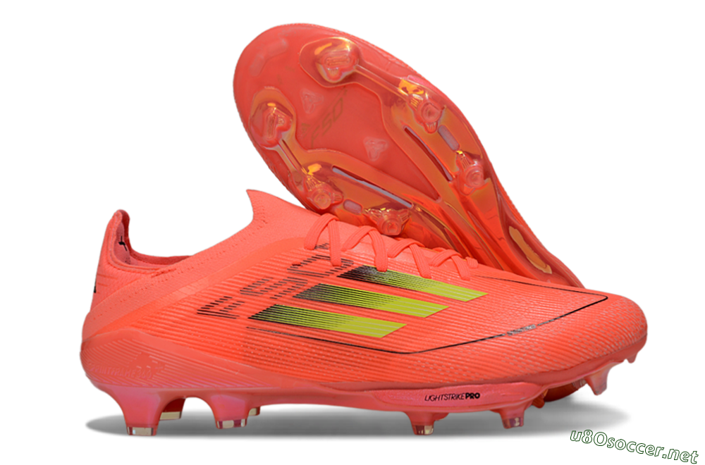 Men's Adidas F50+ Lightstrike Pro FG Football Boots - Pink/Bright Neon/Light Pink 2