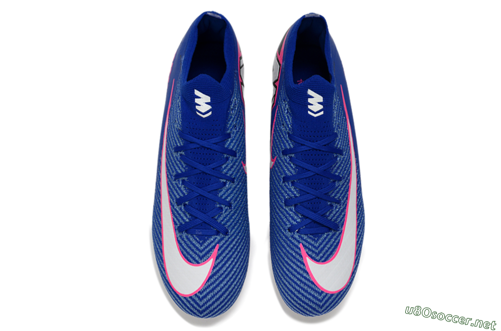 Men's Nike Air Zoom Mercurial Vapor 16 Elite SG Football Boots - Blue/Vibrant Blue/Electric Pink 4