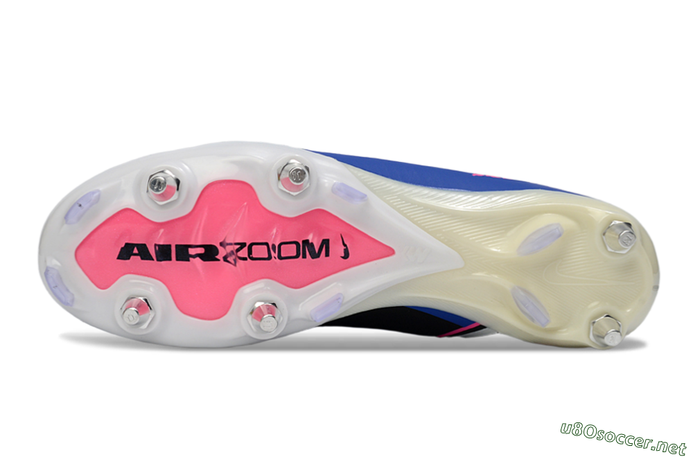 Men's Nike Air Zoom Mercurial Vapor 16 Elite SG Football Boots - Blue/Vibrant Blue/Electric Pink 7