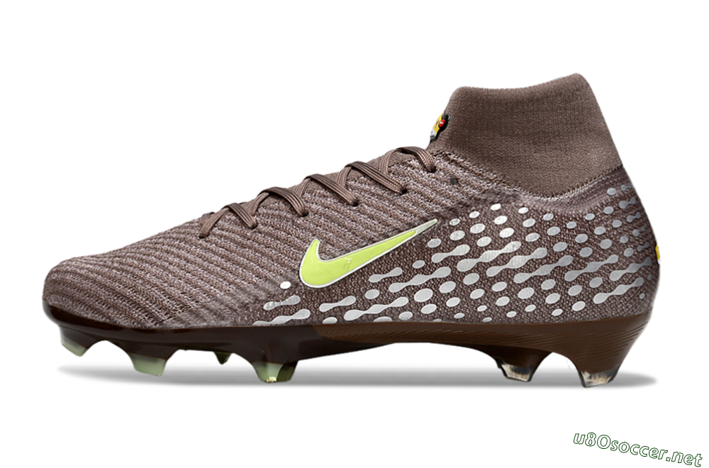 Unisex Nike Air Zoom Mercurial Superfly 10 Elite FG Football Boots - Brown/Yellow/Silver 0