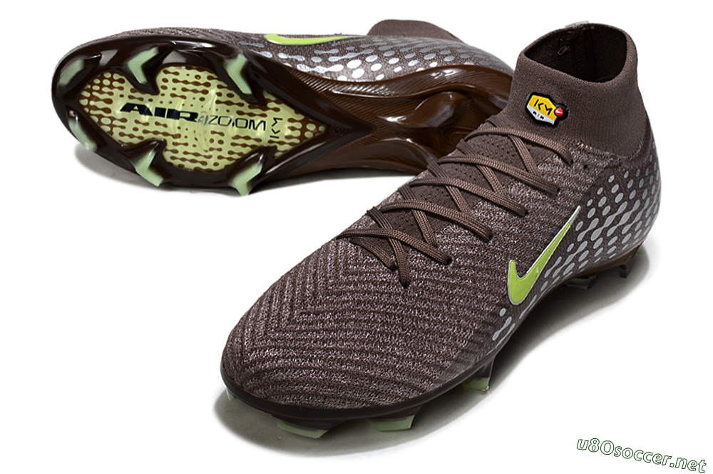 Unisex Nike Air Zoom Mercurial Superfly 10 Elite FG Football Boots - Brown/Yellow/Silver 3
