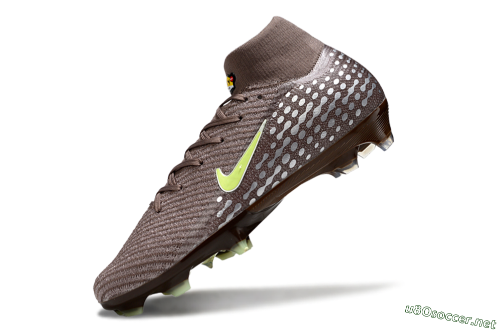 Unisex Nike Air Zoom Mercurial Superfly 10 Elite FG Football Boots - Brown/Yellow/Silver 5