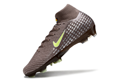 Unisex Nike Air Zoom Mercurial Superfly 10 Elite FG Football Boots - Brown/Yellow/Silver