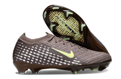 Unisex Nike Air Zoom Mercurial Vapor 16 Elite FG Football Boots - Brown/Yellow/Silver