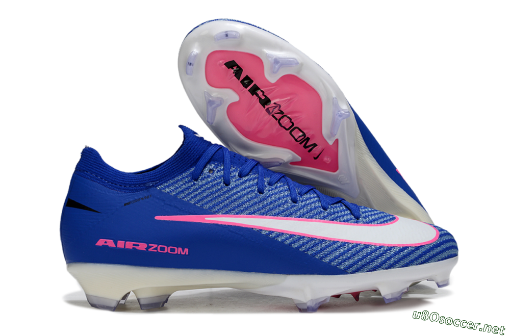 Unisex Nike Air Zoom Mercurial Vapor 16 Elite FG Football Boots - Blue/Pink/Silver 2