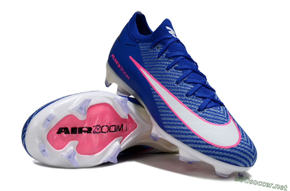 Unisex Nike Air Zoom Mercurial Vapor 16 Elite FG Football Boots - Blue/Pink/Silver 3