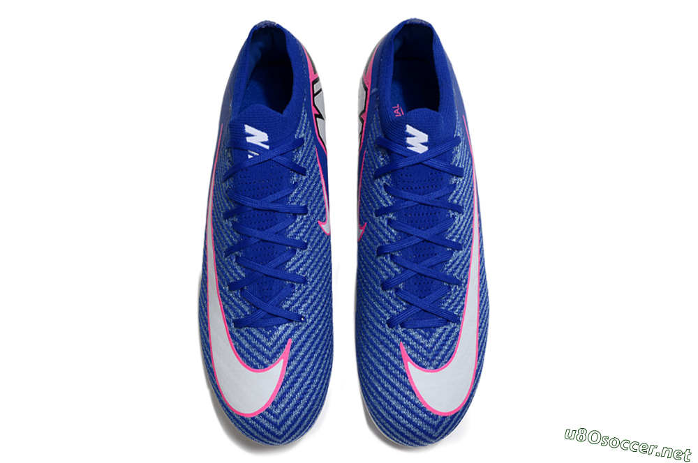 Unisex Nike Air Zoom Mercurial Vapor 16 Elite FG Football Boots - Blue/Pink/Silver 4