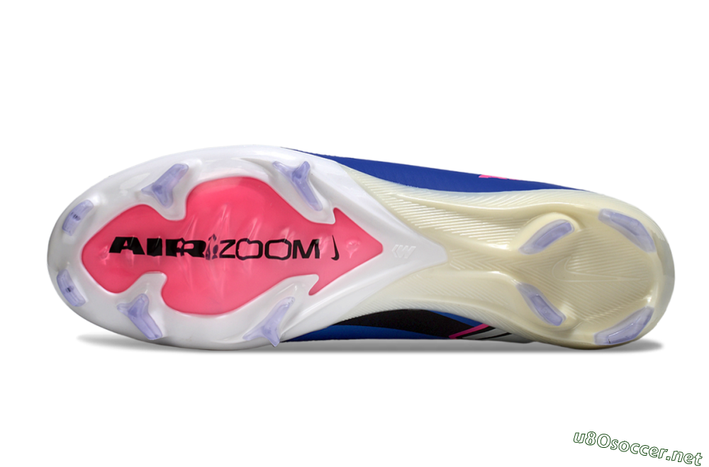 Unisex Nike Air Zoom Mercurial Vapor 16 Elite FG Football Boots - Blue/Pink/Silver 6