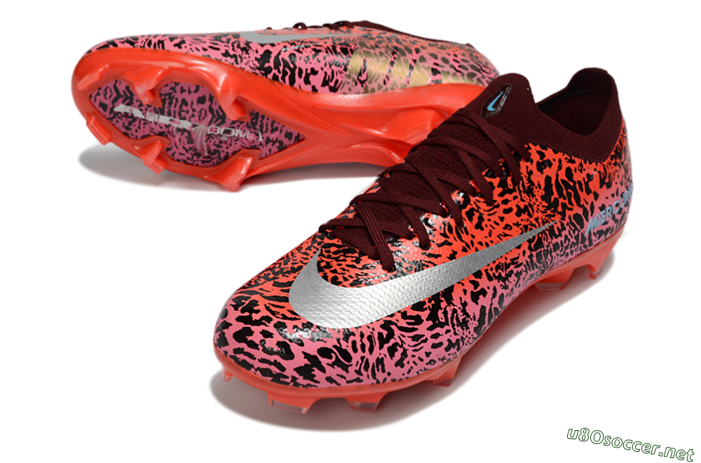 Unisex Nike Air Zoom Mercurial Vapor 16 Elite FG Football Boots - Red/Electric Coral/Dark Maroon 3