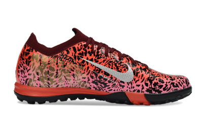 Unisex Nike Air Zoom Mercurial Vapor 16 Elite TF Football Shoes - Red/Electric Pink/Metallic Silver