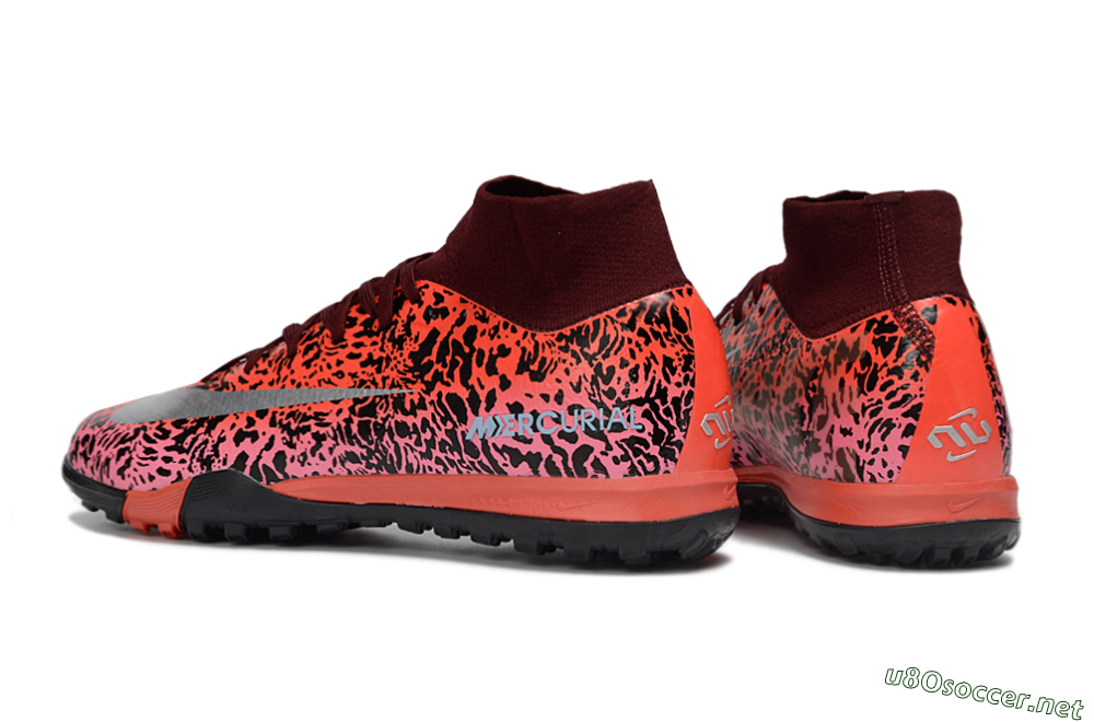 Unisex Nike Air Zoom Mercurial Superfly 10 Elite TF Football Shoes - Red/Coral Burst/Black Shadow 4