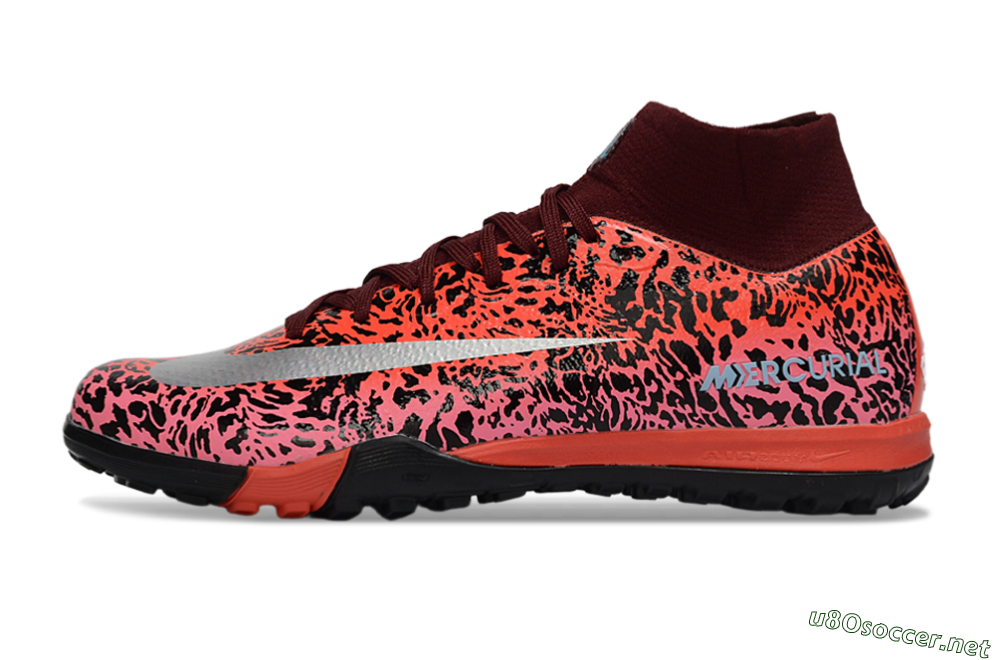 Unisex Nike Air Zoom Mercurial Superfly 10 Elite TF Football Shoes - Red/Coral Burst/Black Shadow 0