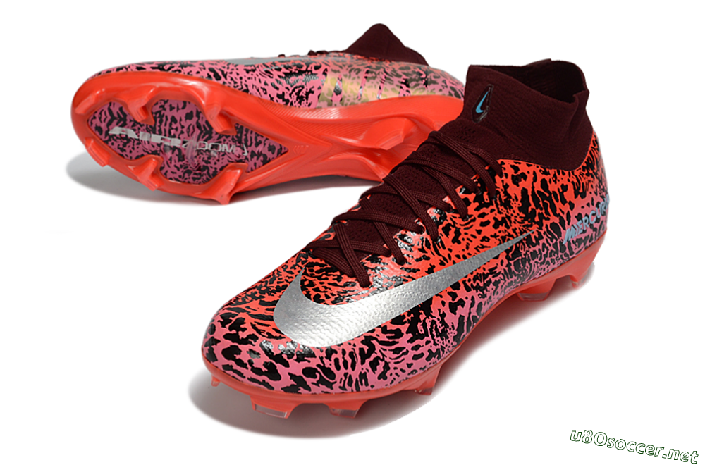 Unisex Nike Air Zoom Mercurial Superfly 10 Elite FG Football Boots - Red/Crimson Blaze/Black Panther 3