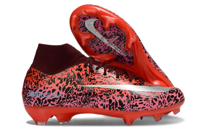 Unisex Nike Air Zoom Mercurial Superfly 10 Elite FG Football Boots - Red/Crimson Blaze/Black Panther