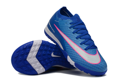 Kids Nike Air Zoom Mercurial Vapor 16 Elite TF Football Shoes - Blue/Electric Blue/Fiery Pink