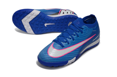 Kids Nike Air Zoom Mercurial Vapor 16 Elite TF Football Shoes - Blue/Electric Blue/Fiery Pink