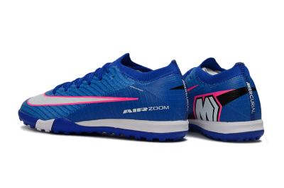 Kids Nike Air Zoom Mercurial Vapor 16 Elite TF Football Shoes - Blue/Electric Blue/Fiery Pink
