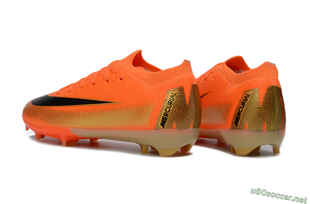 Kids Nike Air Zoom Mercurial Vapor 16 Elite FG Football Boots - Orange/Electric Orange/Black 4