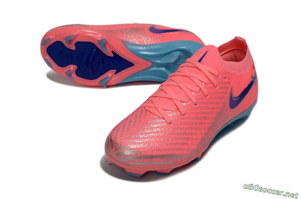 Kids Nike Air Zoom Mercurial Vapor 16 Elite FG Football Boots - Pink/Bright Coral/Deep Ocean 3