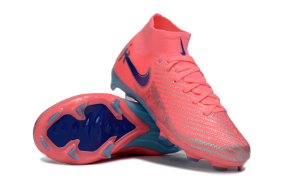 Kids Nike Air Zoom Mercurial Superfly 10 Elite FG Football Boots - Pink/Bright Coral/Dark Purple