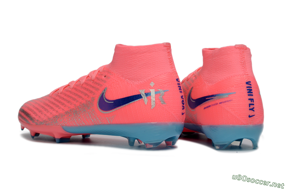 Kids Nike Air Zoom Mercurial Superfly 10 Elite FG Football Boots - Pink/Bright Coral/Dark Purple 4