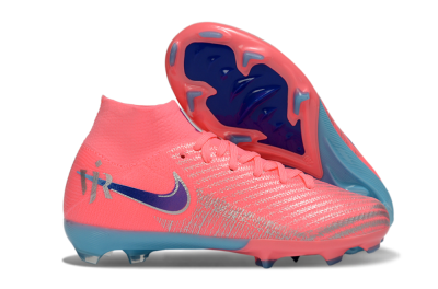 Kids Nike Air Zoom Mercurial Superfly 10 Elite FG Football Boots - Pink/Bright Coral/Dark Purple