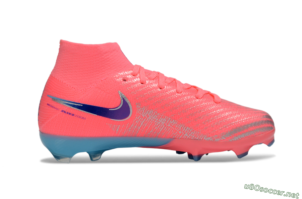 Kids Nike Air Zoom Mercurial Superfly 10 Elite FG Football Boots - Pink/Bright Coral/Dark Purple 5