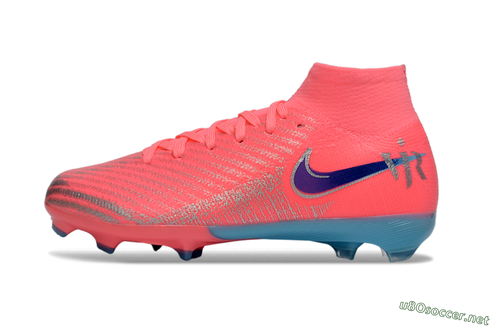 Kids Nike Air Zoom Mercurial Superfly 10 Elite FG Football Boots - Pink/Bright Coral/Dark Purple 0