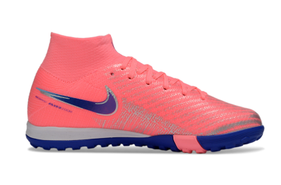 Kids Nike Air Zoom Mercurial Superfly 10 Elite TF Football Shoes - Pink/Electric Pink/Deep Blue