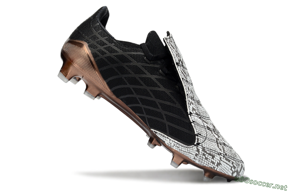 Men's Adidas F50 Elite FG Football Boots - Black/Copper Highlight/White Accents 4