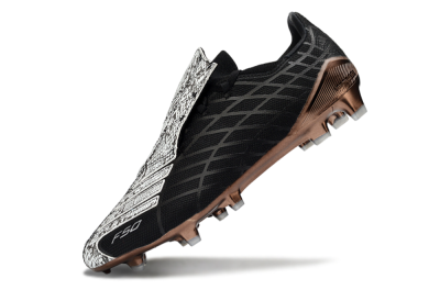 Men's Adidas F50 Elite FG Football Boots - Black/Copper Highlight/White Accents