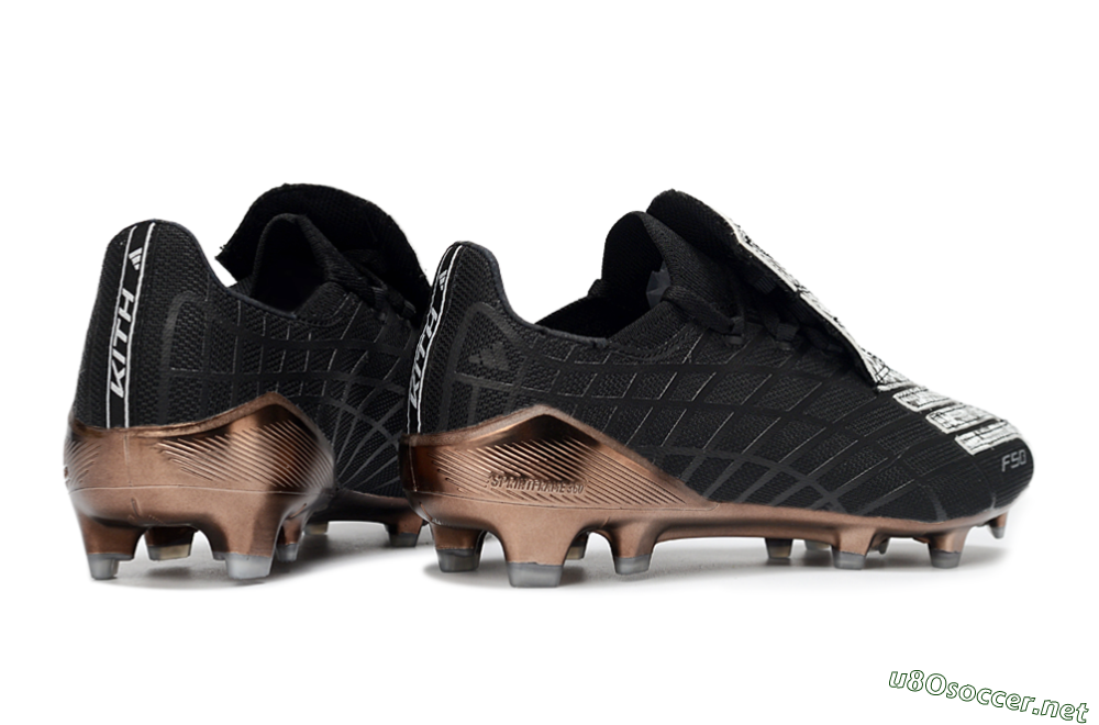 Men's Adidas F50 Elite FG Football Boots - Black/Copper Highlight/White Accents 6